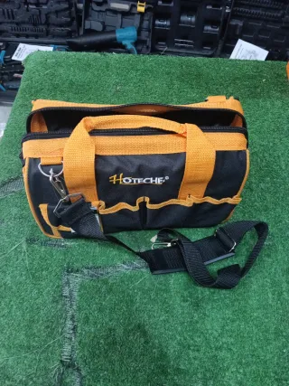 Borsa da lavoro arancione e nera