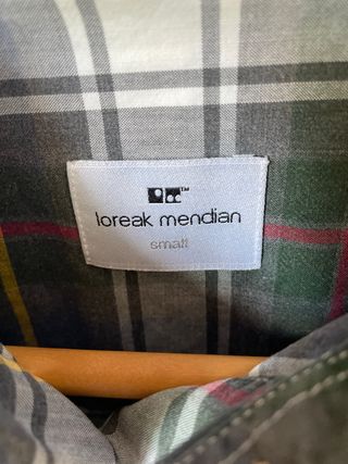 Camisa cuadros algodón mujer Loreak Mendian