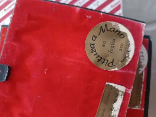 8 Quadretti Vintage Foglia Oro