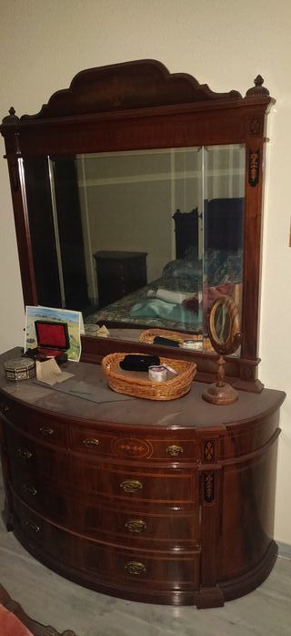 Dormitorio Matrimonio Completo Madera Oscura