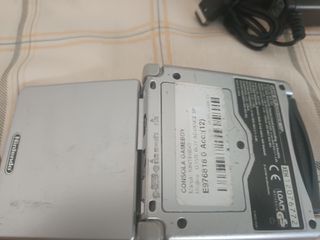 Game Boy Advance SP Plata + Cargador +1 juego