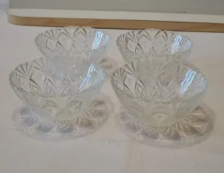 Set 4 ciotoline in vetro