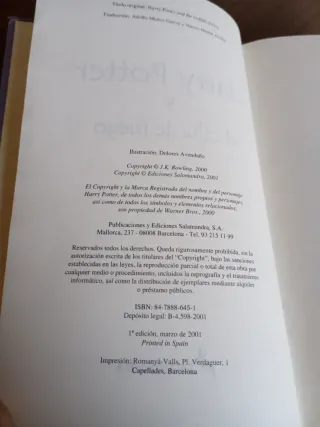 (Primera edición)Harry Potter .Libros 2 ,3 ,4 y 5.