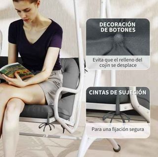 Cuscino per panca con schienale 150x98x8 cm