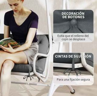 Cuscino per panca con schienale 150x98x8 cm