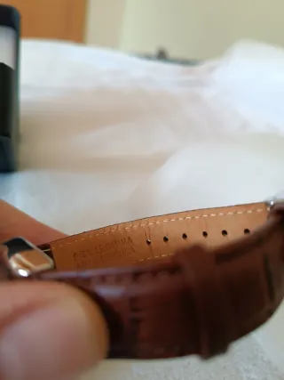 Reloj Pertegaz Cuero Marrón y Plateado