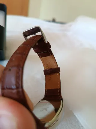 Reloj Pertegaz Cuero Marrón y Plateado