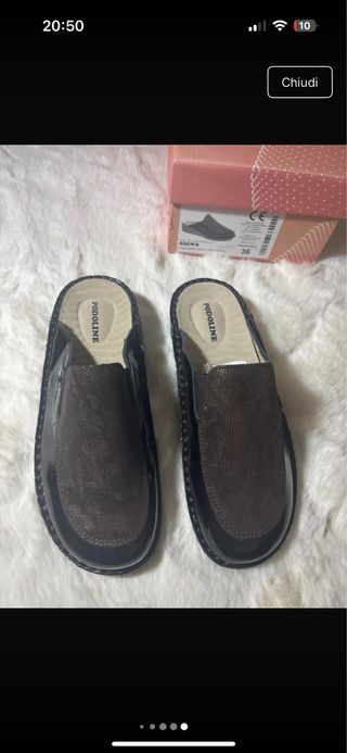 Ciabatte PODOLINE nere rimanenza farmacia