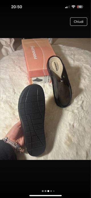 Ciabatte PODOLINE nere rimanenza farmacia