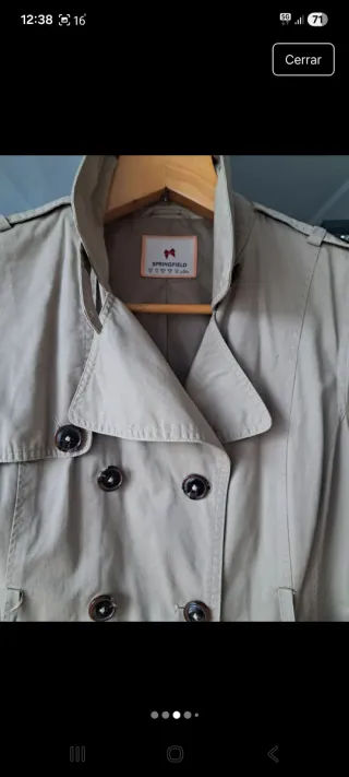 Gabardina Springfield Beige Talla M