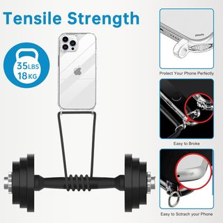 Funda iPhone 15 con cordón bandolera