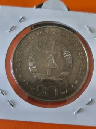Moneda RDA Friedrich v Schiller 1972