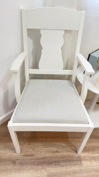 2 Sillas comedor Ikea madera y tela