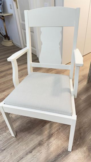 2 Sillas comedor Ikea madera y tela