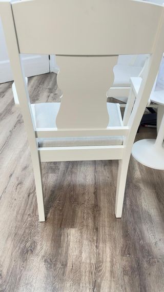2 Sillas comedor Ikea madera y tela