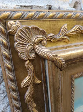 Cornice oro antico dipinta
