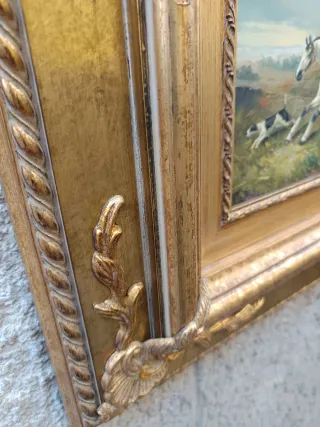 Cornice oro antico dipinta