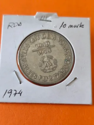 Moneda 10 Mark RDA 1949-1974