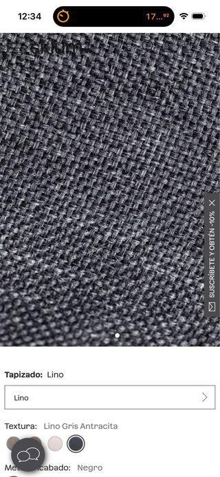 Silla nórdica gris y negra