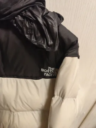 The North Face piumino beige e nero
