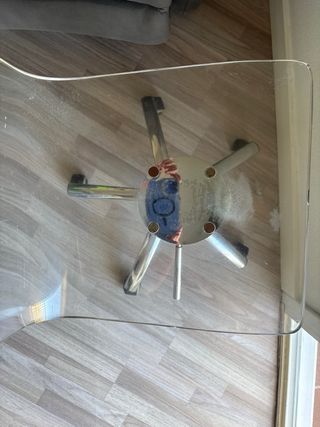 Silla de oficina giratoria transparente