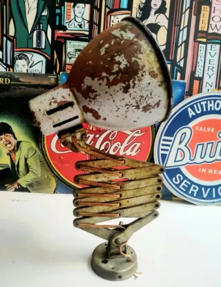 Lámpara Flexo Vintage Años 70 Metálica