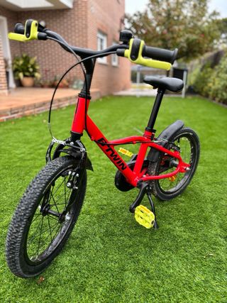 Bicicleta infantil Bwin 18” roja