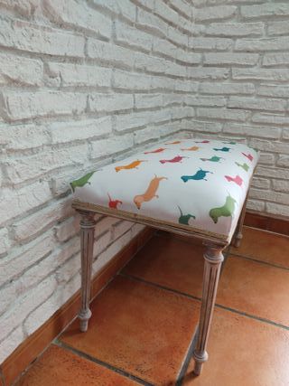 Banco scarpe design Cane scozzese Multicolore