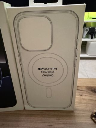 iPhone 16 Pro 256GB Titanio Negro + 2 Fundas apple