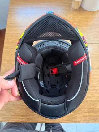 Casco Scorpion Azul Dibujos