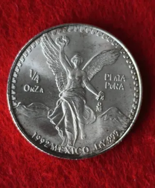 Lote 5 Monedas Plata 1992 México