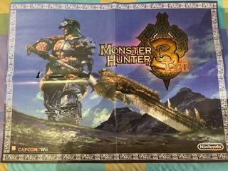Póster Monster Hunter 3 Tri Wii Capcom
