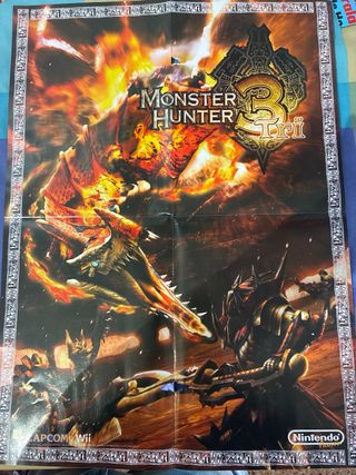 Póster Monster Hunter 3 Tri Wii Capcom