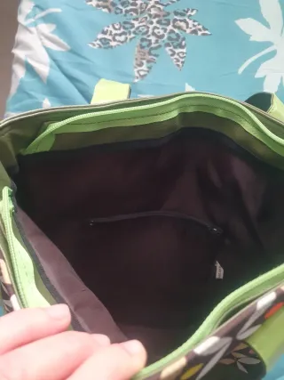 Bolso de hombro retro estampado