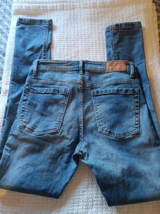 Pull&Bear Pantalón Tejano Slim Azul