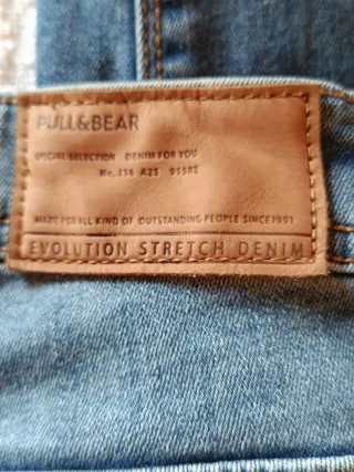 Pull&Bear Pantalón Tejano Slim Azul