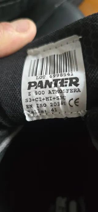 Botas Panter Negras Talla 41