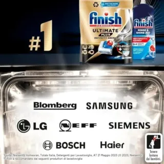 Finish lavastoviglie Powerball 100 cps limone