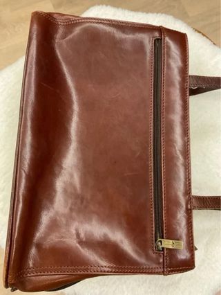 Borsa in pelle marrone GIANNI CONTI Vintage
