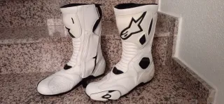Botas de moto carretera blancas