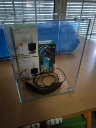 Nano acuario beta de cristal