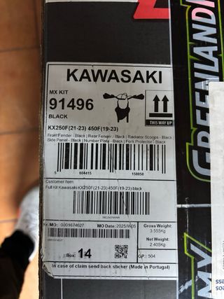 Plásticos Kawasaki kx250F-450F