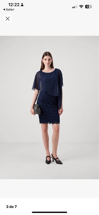 Vestido fiesta verde SWING talla 44