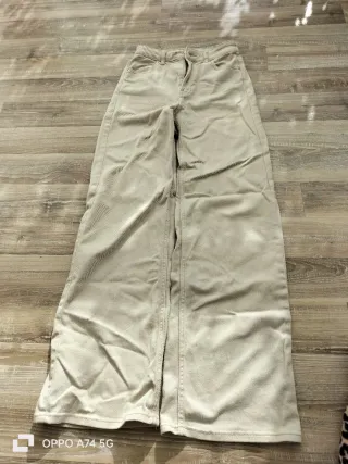 Pantaloni donna beige