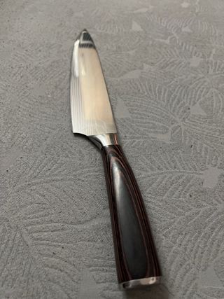 Set 2 Cuchillos Cocina Madera y Metal