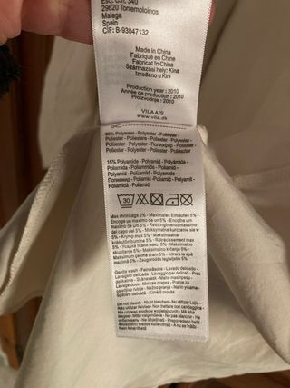 Chaqueta VILA Blanco beige Talla XS