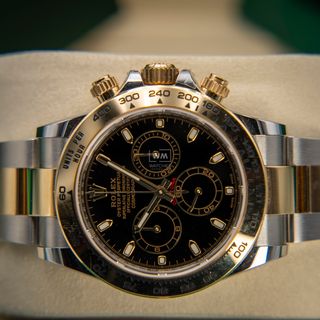 Rolex Daytona Acero/Oro Negro Diamantes
