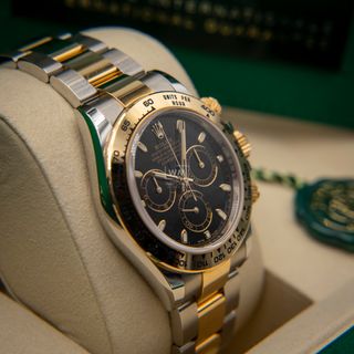 Rolex Daytona Acero/Oro Negro Diamantes