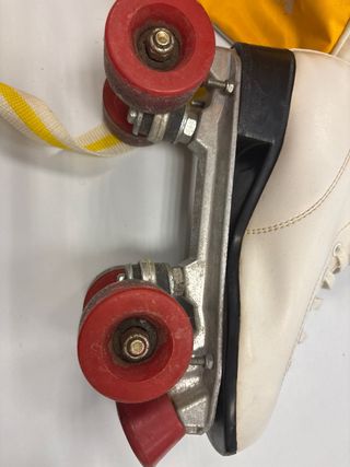 Patines de 4 ruedas blancos+bolsa especial