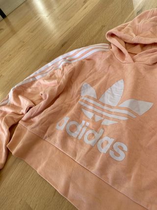 Sudadera Adidas Rosa y Blanca